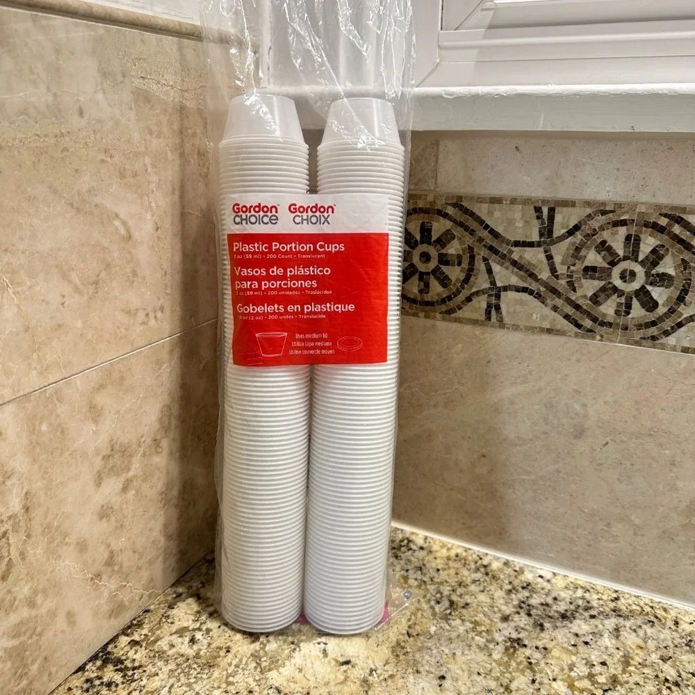 200ct Clear Plastic Portion Cups, 2oz